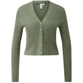 QS Strickjacke in Olivgrün L