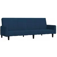 vidaXL Schlafsofa 2-Sitzer Blau Samt
