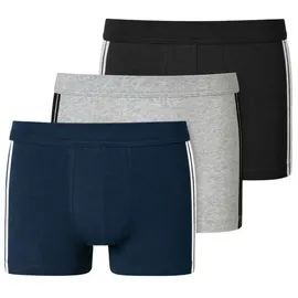 SCHIESSER 95/5 black/navy/grey melange L 3er Pack