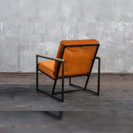 KAWOLA Sessel ARLY Polstersessel Bezug Velvet cognac