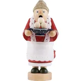 KWO Olbernhau 21074 Räuchermännchen Oma mit Klößen, 17 cm