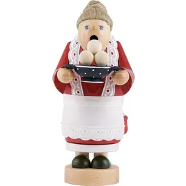 KWO Olbernhau 21074 Räuchermännchen Oma mit Klößen, 17 cm