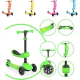 Moni Kinderroller 2 in 1 Grün