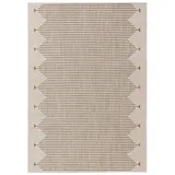 benuta Basic In- - Outdoor-Teppich Kaleo Cream/Beige 140x200 cm - Teppich für Balkon, Terrasse - Garten