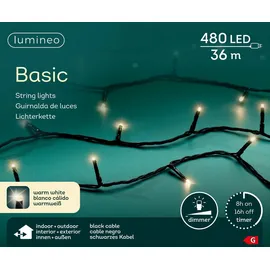 Lumineo Kaemingk Lichterkette LED Basic 480 LED, warmweiß