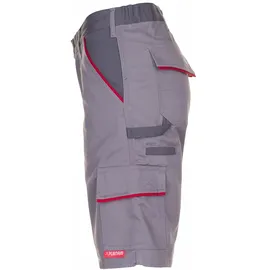 Planam Highline Shorts zink/schiefer/rot