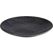 APS DARK WAVE Speiseteller 15 cm schwarz