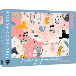 Feel-good-Puzzle 1000 Teile - FURRY FRIENDS: Cat love