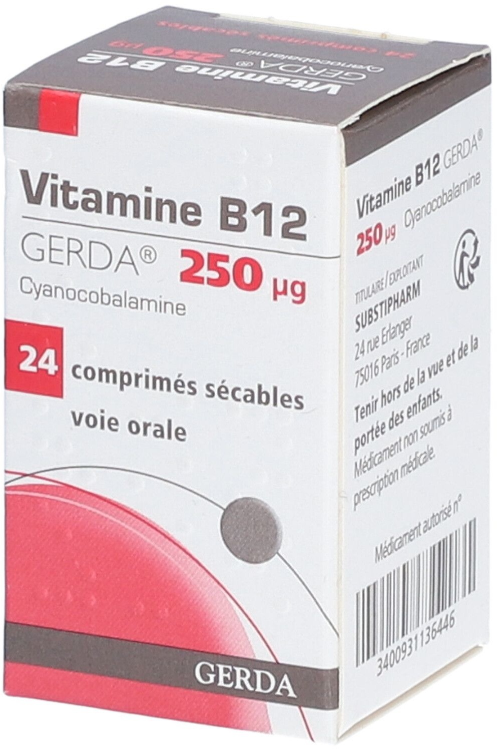Gerda Vitamine B12 24 pc(s) comprimé(s)