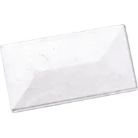 Floraworld Pfostenkappe 6 x 4 cm mit Abdeckschiene Aluminium weiß roh