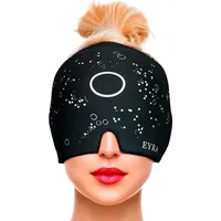 EYRA Migräne Maske, Migräne Mütze gegen Kopfschmerzen, Kopfschmerzen Maske mit kühlendem Gel, Migräne Kühlmaske, Migraine Relief Cap, Migränemaske, Kühlmütze Migräne, Headache Relief Cap