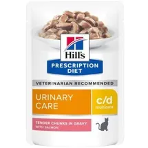 Hill's Prescription Diet c/d Multicare Urinary Care Katzenfutter mit Lachs - 48 x 85 g