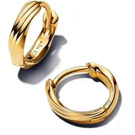 Pandora 263871C00 Damen-Ohrringe Huggies Gedreht Goldfarben