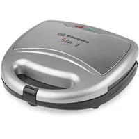 Orbegozo SW 7550 - Sandwichmaker, multifunktional, 3-in-1, austauschbare Platten, Anti-Haft, zwei Kontrollanzeigen, 800 W