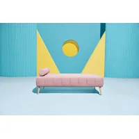 OTTO home Daybett Lucy, mit losem Rollenkissen rosa