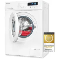 Exquisit Waschmaschine WA7014-020A weiss | 7 kg Fassungsvermögen | Energieeffizienzklasse A | 12 Waschprogramme | Kindersicherung | Startzeitvorwahl