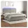 vidaXL Boxspringbett 200 x 200 cm hellgrau
