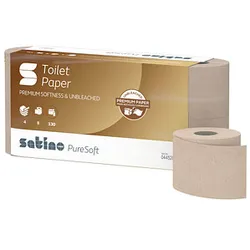 Satino by wepa Toilettenpapier PureSoft 4-lagig Recyclingpapier, 56 Rollen