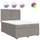 vidaXL Boxspringbett 140 x 200 cm Taupe