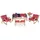 aea Gartenlounge-Set 6-tlg. Rot