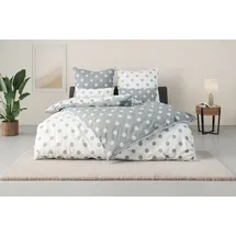 OTTO home Wendebettwäsche Dots grau 135 x 200 cm + 2 x 40 x 80 cm