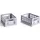 HAY Colour Crate Mini 2er Set Lavender
