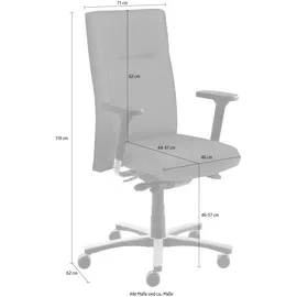 Mayer Sitzmöbel myNew Vision XXL Leder mit Armlehnen anthrazit