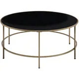 Beliani Couchtisch schwarz / gold ⌀ 88 x 88 x 40 cm