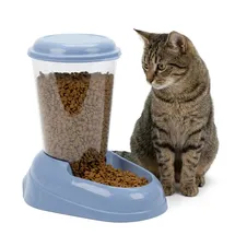 Ferplast Krokettenspender für Hunde und Katzen Zenith 3 Liter Futterkäfig Kekse für Haustiere, Rutschfester Boden, 20,2 x 29,2 x H 28,8 cm Blau
