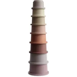 Mushie Stacking Cups Toy Spielzeug 3in1 Petal 8 St.
