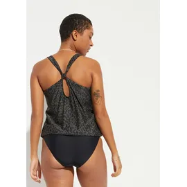 bonprix Tankini Damen Grün/Schwarz 36