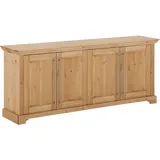 OTTO home Kommode OTTO HOME "Melissa", beige (natur), B:171cm H:70cm T:39cm, Massivholz, Sideboards, Kommode, aus massiver Kiefer, FSC zertifiziert, 4-türig, Breite 171 cm