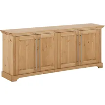 OTTO home Kommode OTTO HOME "Melissa", beige (natur), B:171cm H:70cm T:39cm, Massivholz, Sideboards, Kommode, aus massiver Kiefer, FSC zertifiziert, 4-türig, Breite 171 cm