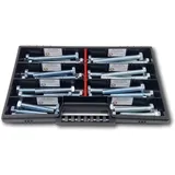 Schraubenbox24 Sechskantschrauben Sortiment M10 60-100 mm 40 Stück
