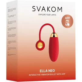 SVAKOM Ella Neo Interaktives App-Gesteuertes Vibro Ei - Rot