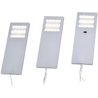 PAUL NEUHAUS Helena LED-Unterbauleuchte 3er Set LED LED fest eingebaut 6W Warmweiß Aluminium