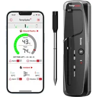 ThermoPro Grillthermometer 3 x 3 cm wasserdicht schwarz