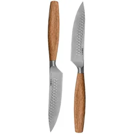Boska Oslo+ Steakmesser-Set 2-tlg. Edelstahl/Europäisches Eichenholz