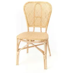 Bistrotstuhl natur - Beige Andere Naturfaser Amadeus 50x57 cm