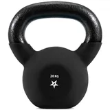 Yes4All JENR Neopren beschichtete Kettlebell, Krafttraining Kettlebells - 20KG Schwarz