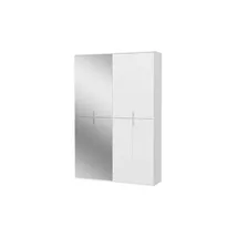 MID.YOU Drehtürenschrank Projekt X 130 x 193 x 34 cm Weiß