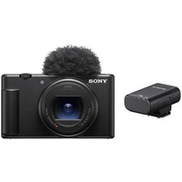 Sony Vlog-Kamera ZV-1 II + Bluetooth Mikrofon ECM-W2BT