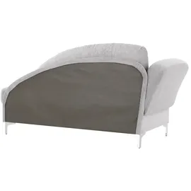 Nehl Liege Greta Mikrofaser 182 x 79 x 86 cm Grau mit Schlaffunktion