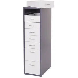 MCW Preston Rollcontainer 110 x 28 x 41 cm dunkelgrau