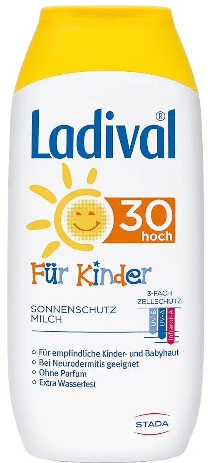 Preisvergleich Produktbild Ladival Kinder Sonnenmilch ohne Octocrylen LSF 30