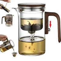 DRNKNSTX Enchanti Teekanne, Kreative Hexerei Magie Glas Teekanne, Abnehmbarer loser Tee Glas Tee-Ei, Ideal für Tee-Maker -20 oz (ca. 600 ml) (Transparent, 600ml/20 oz)