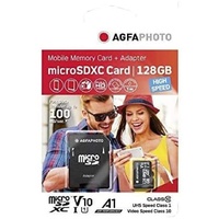 AgfaPhoto microSDXC 128 GB Class 10 UHS-I V30 +