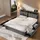 Flieks Polsterbett 140 x 200 cm Grau