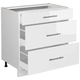 Vicco Schubladenschrank Fame-Line 80 x 51,5 x 81,5 cm Weiß