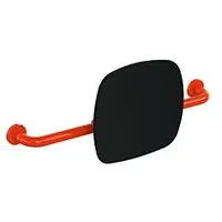 Hewi 801 Rückenstütze 801.51.916336 Wandabstand 150mm, Lehne tiefschwarz, koralle